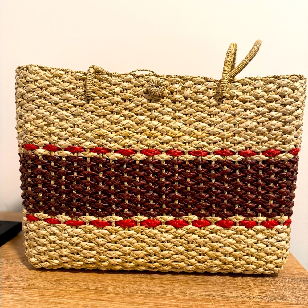 Handmade Wicker Beach Bag made in Hawaii